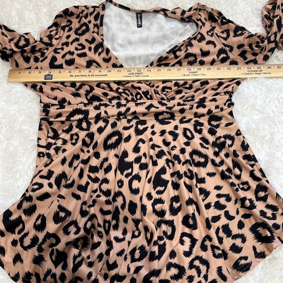 Allegrace | Plus Size Animal Print Blouse - Picture 6 of 7